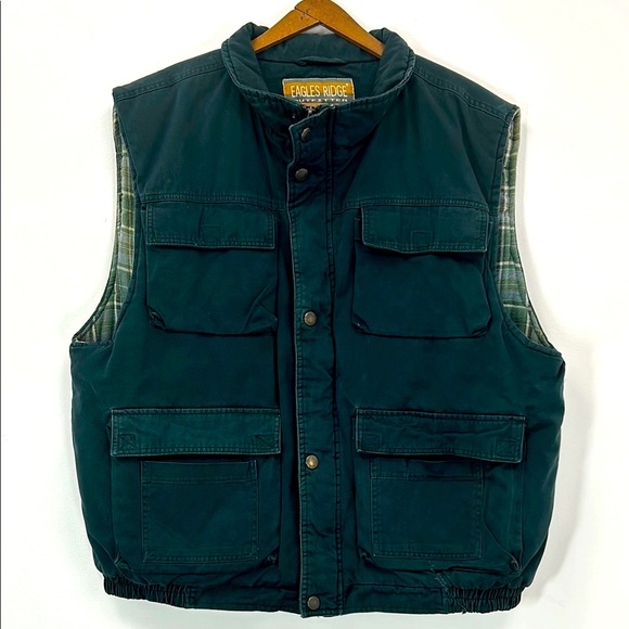 Eagles Ridge Lined Vest Pockets Mens XL Utility Tactical Fishing Camping Outdoor - Picture 1 of 11